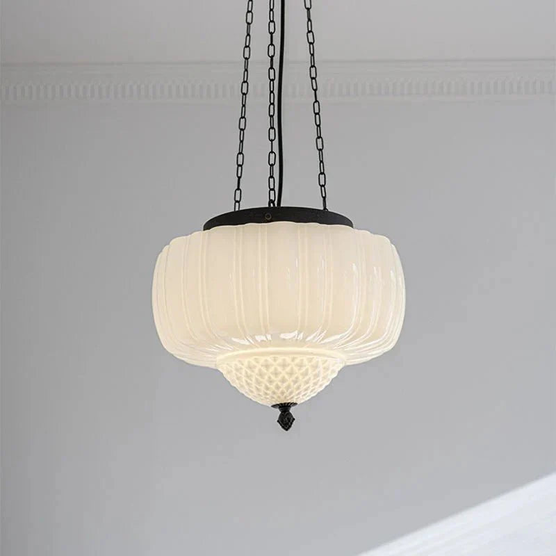 Modern white minimalist pendant lamp