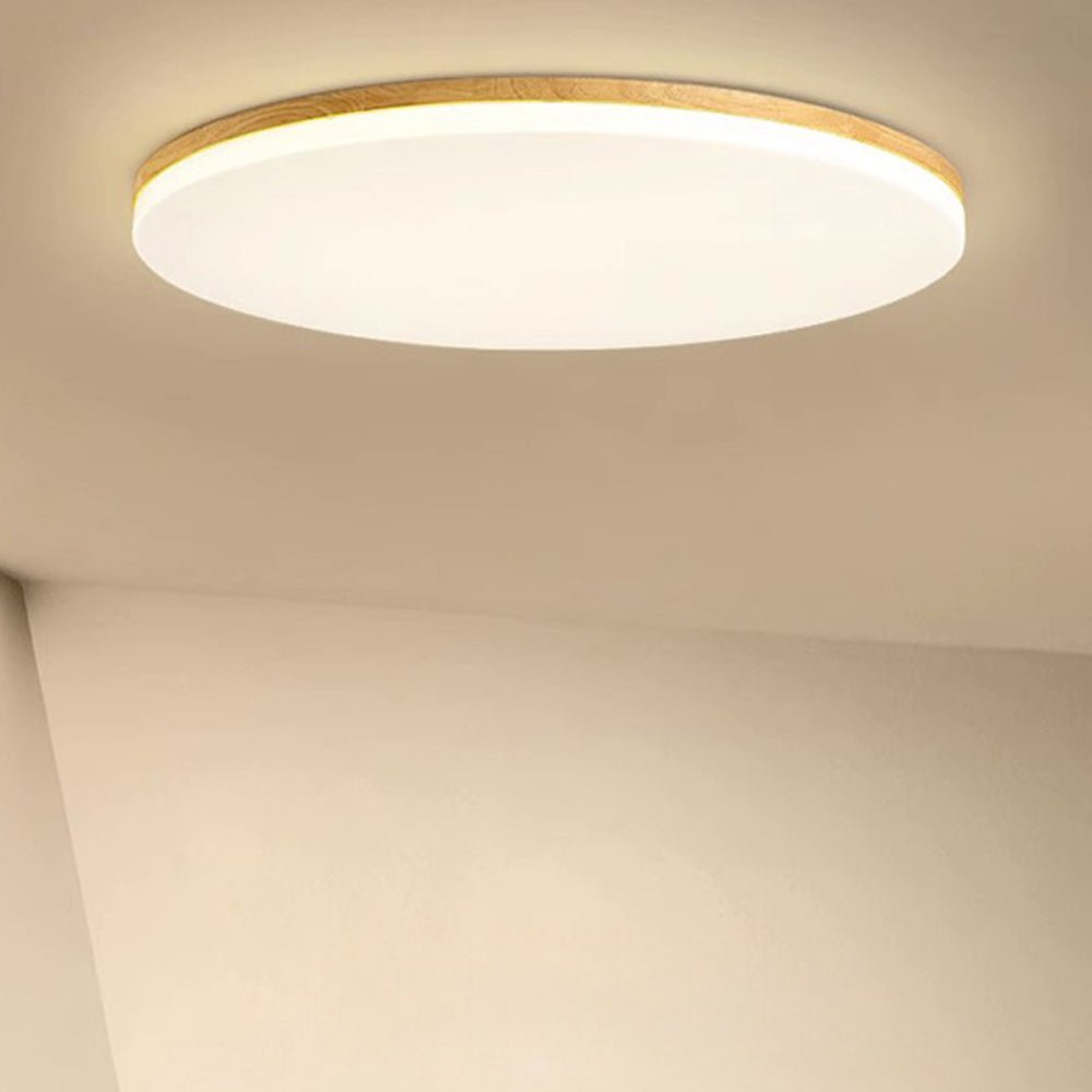 Single round LED ceiling lamp in acrylic