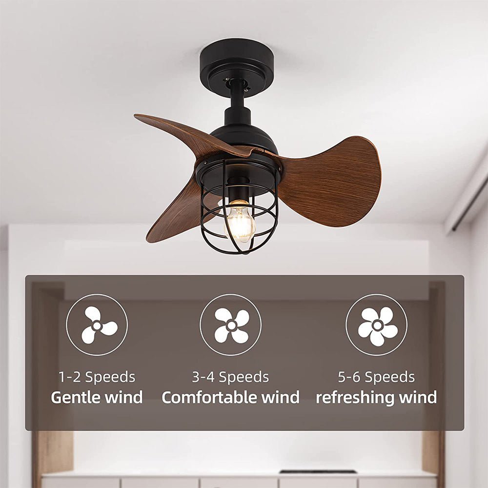 Cute Contemporary Ceiling Fans Dark Walnut Wood With Lights