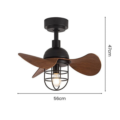 Cute Contemporary Ceiling Fans Dark Walnut Wood With Lights