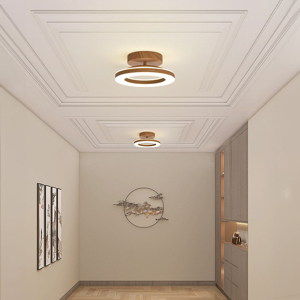 Acrylic Round LED Ceiling Light For Hallway Entrance 