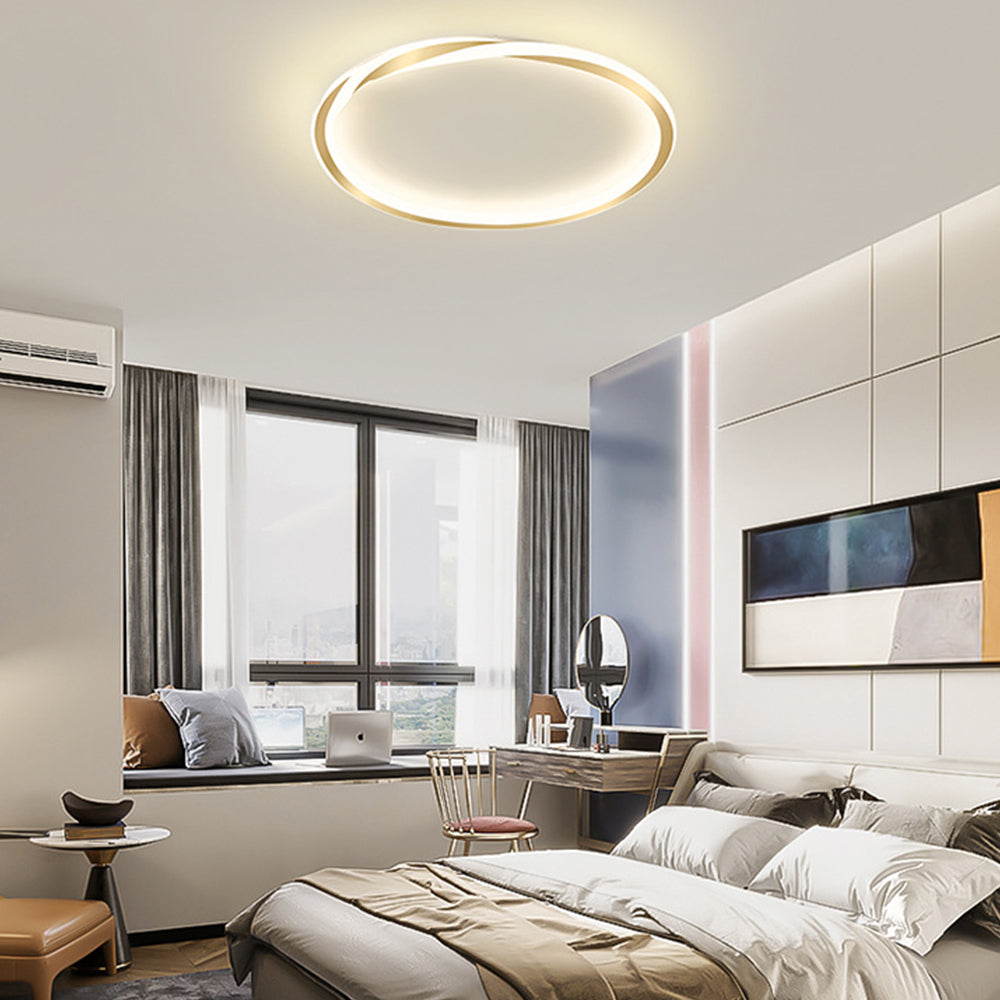 Minimalist round LED bedroom ceiling light