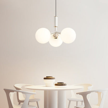 Luxe glazen hanglamp in Noorse stijl