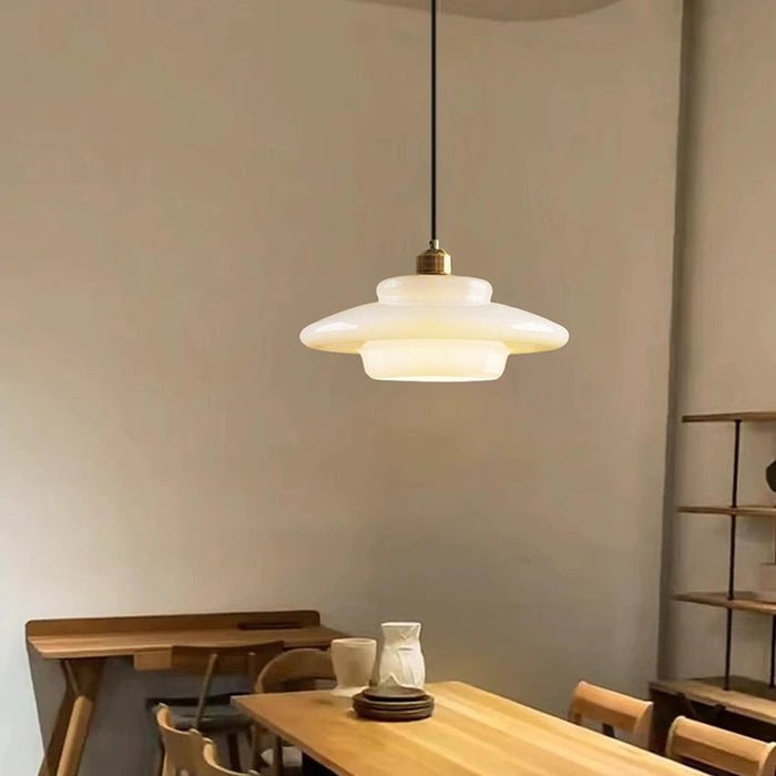 Witte Glazen Hanglamp