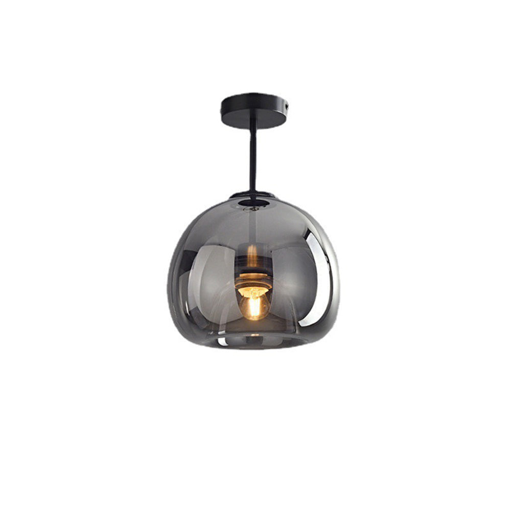 Koperen Retro Glazen Moderne Plafondlamp