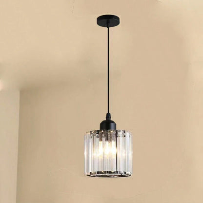 Modern Multi-Head Glass Kitchen Black Pendant Light 