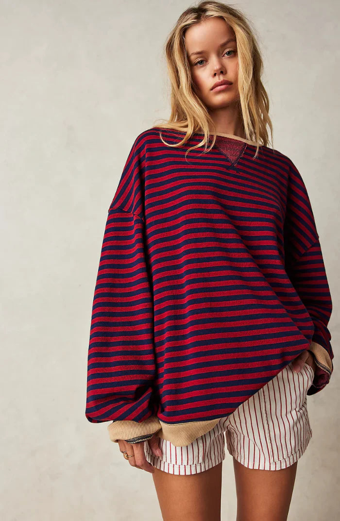 MANA™ | STRIPED OVERSIZED SWEATER