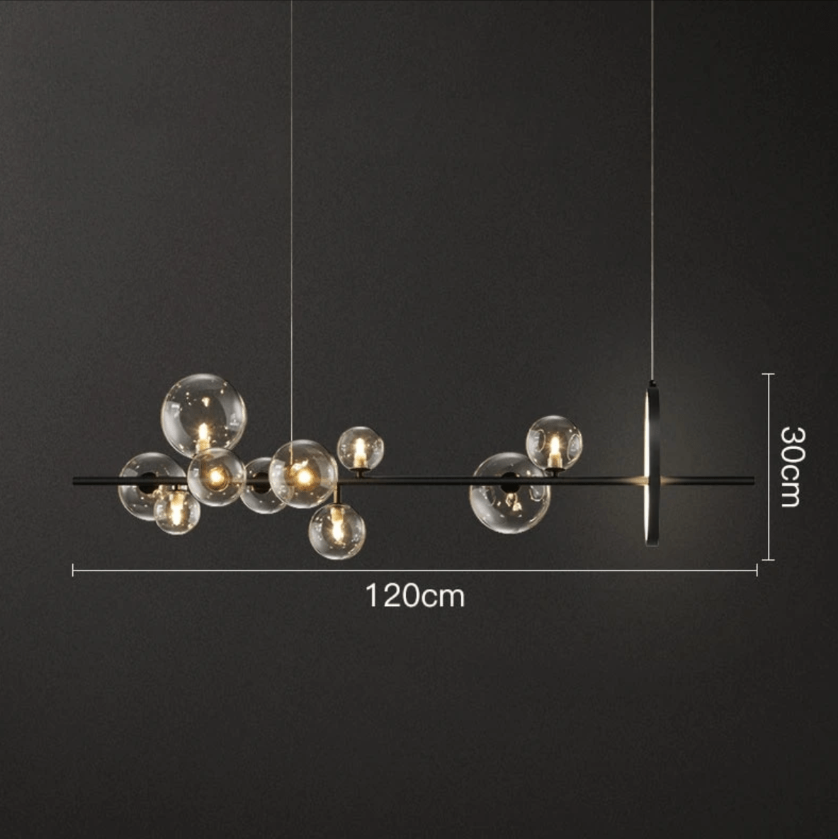 Macrocosm | Luxurious pendant lamp made of blown glass 