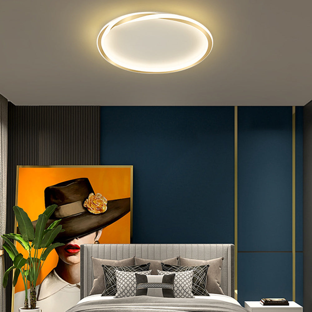 Minimalist round LED bedroom ceiling light