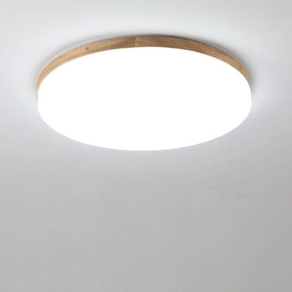 Single round LED ceiling lamp in acrylic