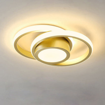 Minimalistische Dubbele Ring LED Plafondlamp