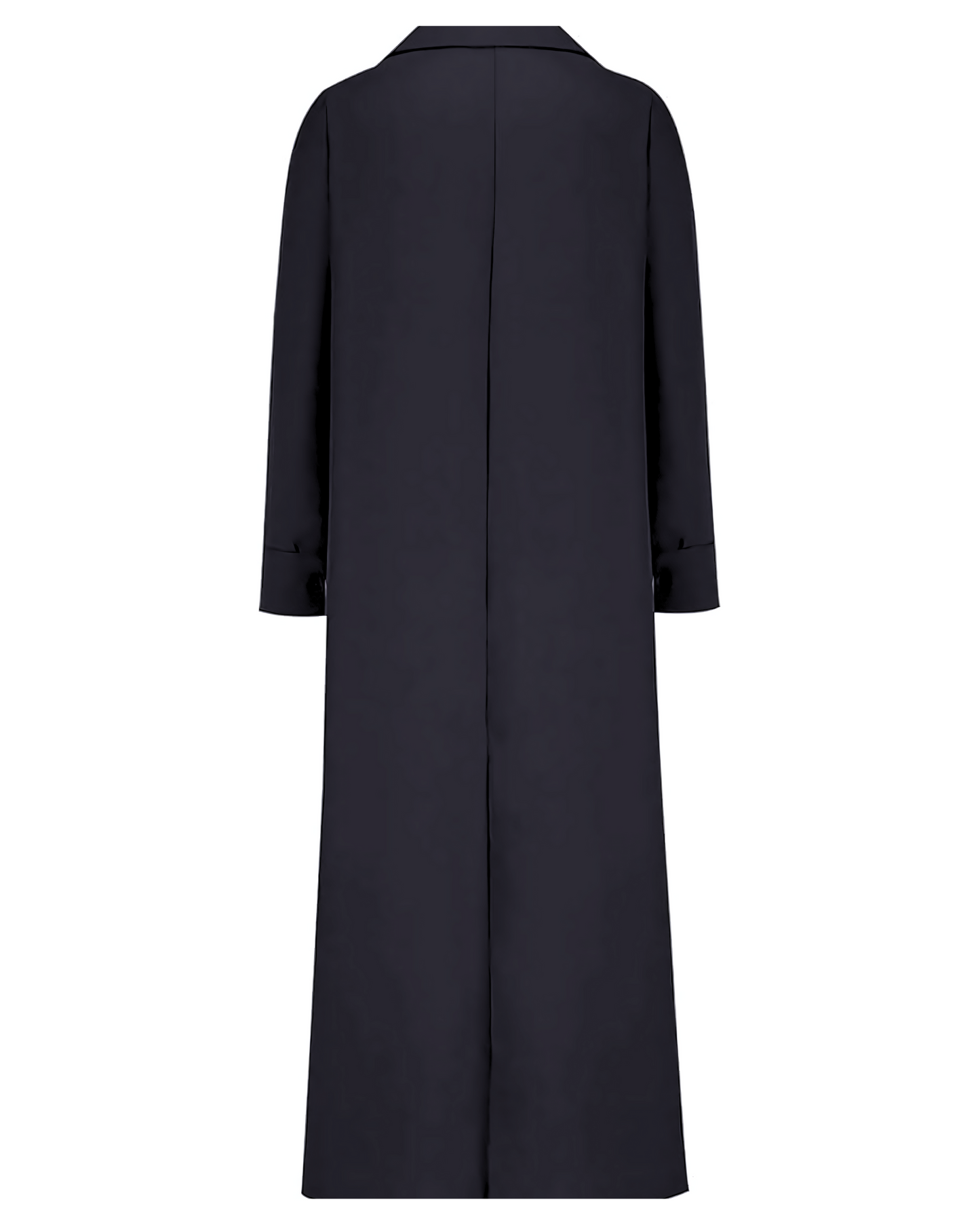 EVA™ | LONG LOOSE DRESS WITH LAPEL AND SIDE SPLIT