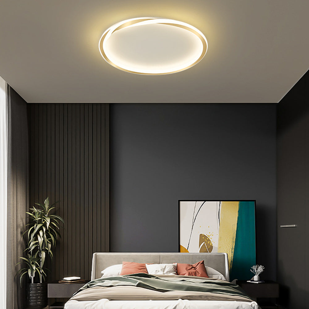 Minimalist round LED bedroom ceiling light