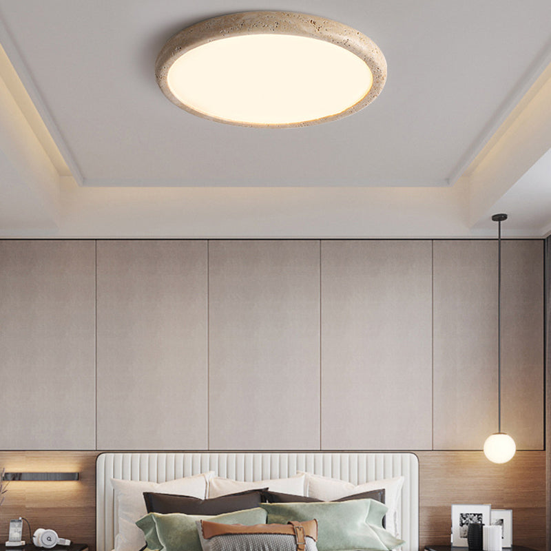 Natural stone LED ceiling lamp