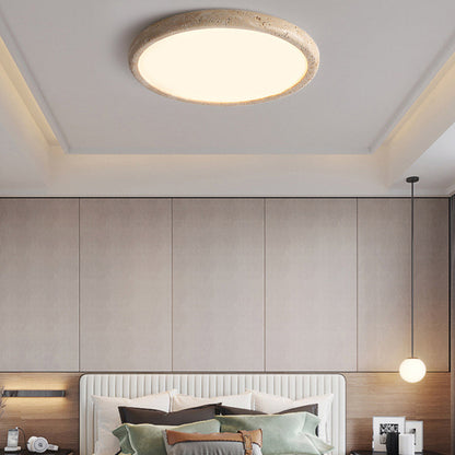 Natural stone LED ceiling lamp