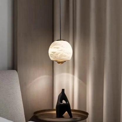 Nordic Marble Alabaster Ball Pendant Lamp