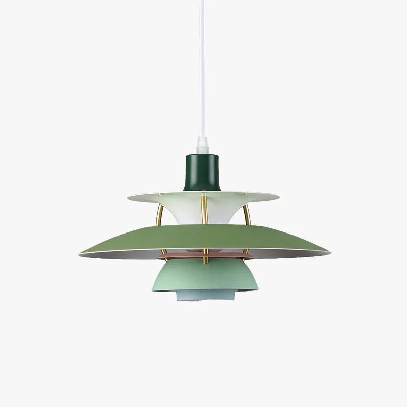 Morandi Modern LED pendant lamp with shade