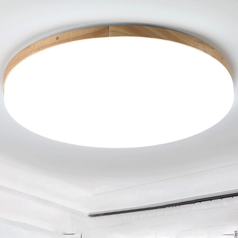 Single round LED ceiling lamp in acrylic