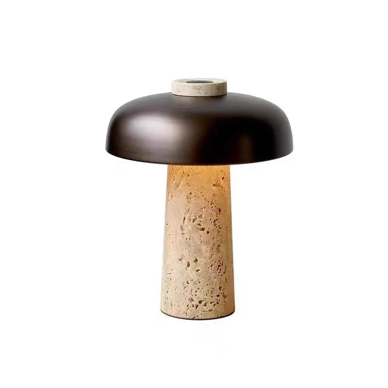 Travertine Table Lamp Natural