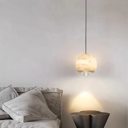 Nordic Marble Alabaster Ball Pendant Lamp