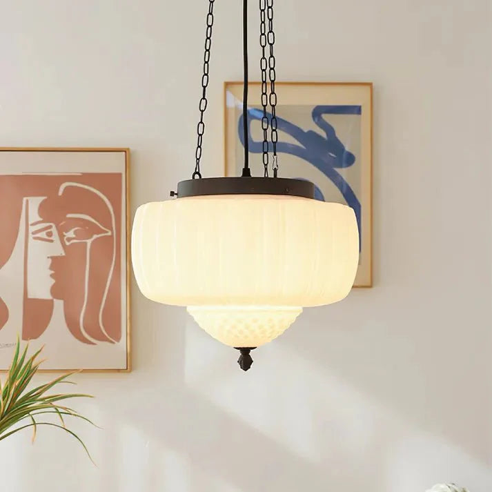 Modern white minimalist pendant lamp