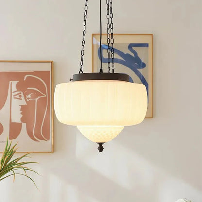 Modern white minimalist pendant lamp