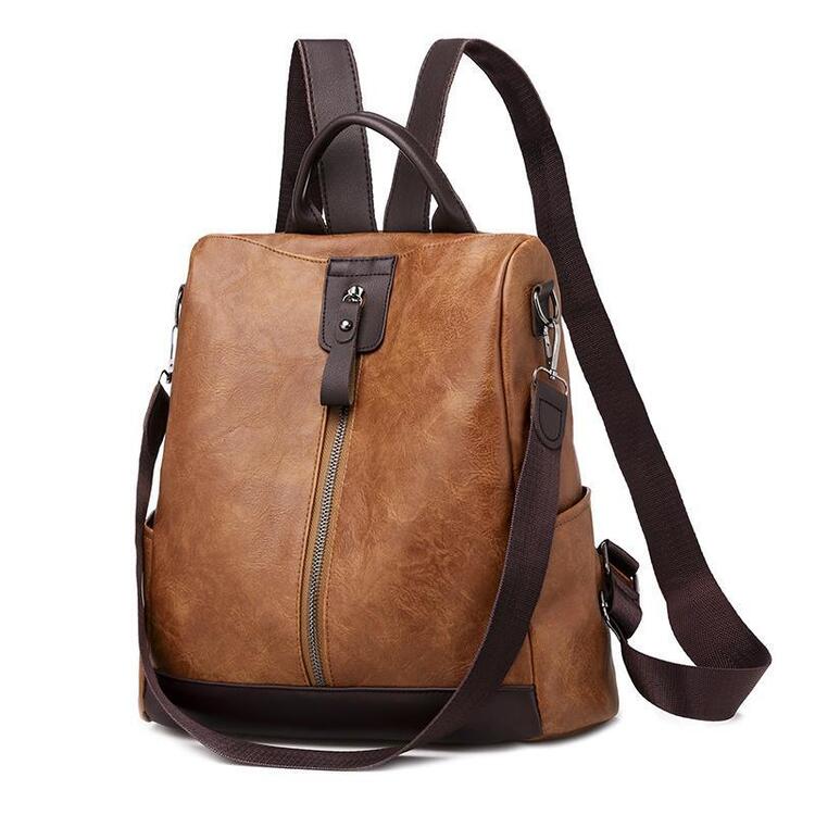 MARIA™ | ATMOSPHERIC AND VERSATILE LEATHER BACKPACK WITH LARGE CAPACITY