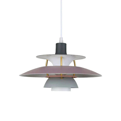 Morandi Modern LED pendant lamp with shade