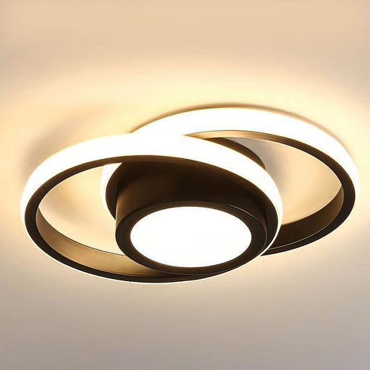 Minimalist Double Ring LED Ceiling Lamp 