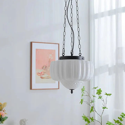 Modern white minimalist pendant lamp