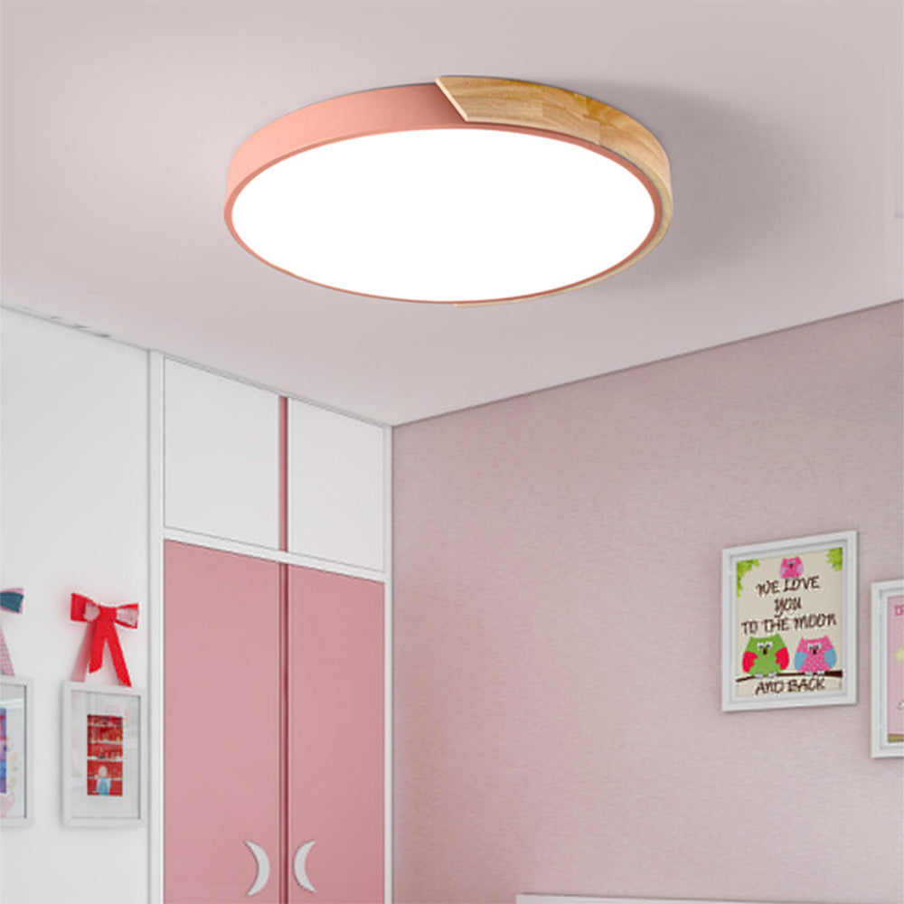 Colorful Simple LED Round Ceiling Lights 