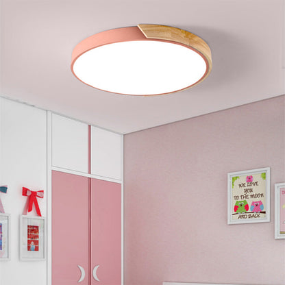 Colorful Simple LED Round Ceiling Lights 