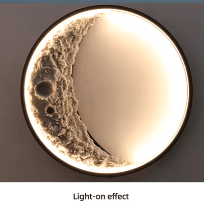 3d maan wandlamp