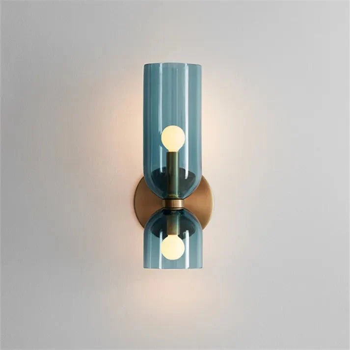 Double head glass wall lamp LED Sconce