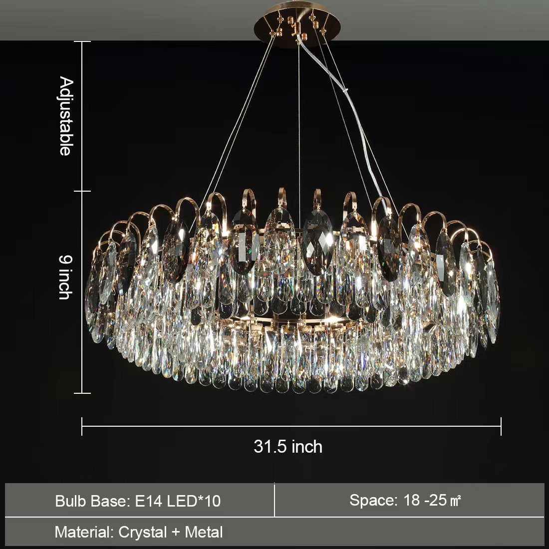 Luxury K9 Crystal Chandelier