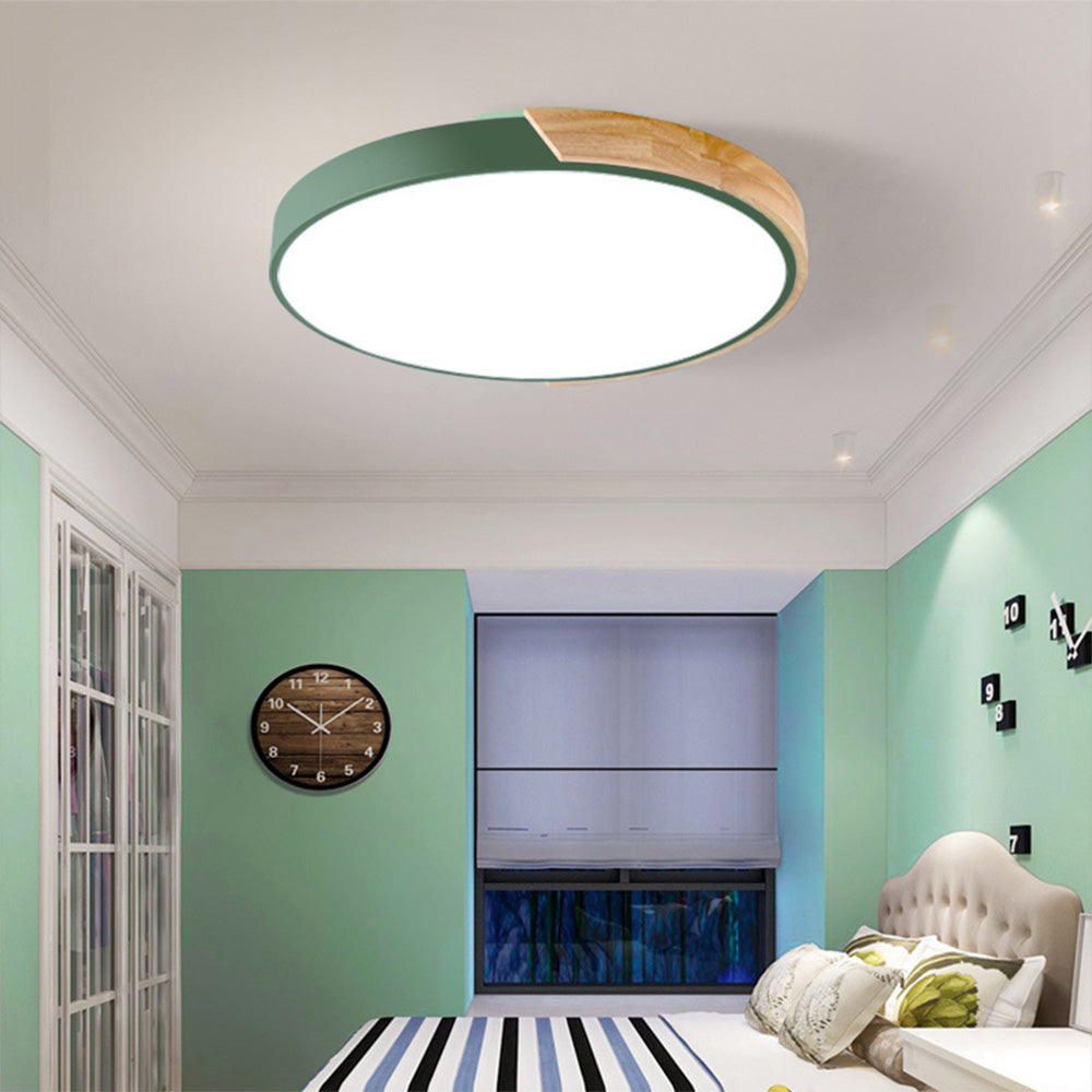 Colorful Simple LED Round Ceiling Lights 