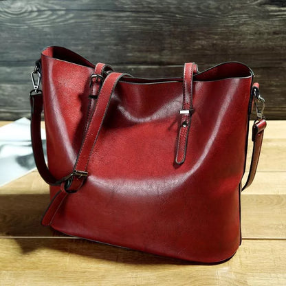 NICOLE™ | VINTAGE LEATHER SHOULDER BAG