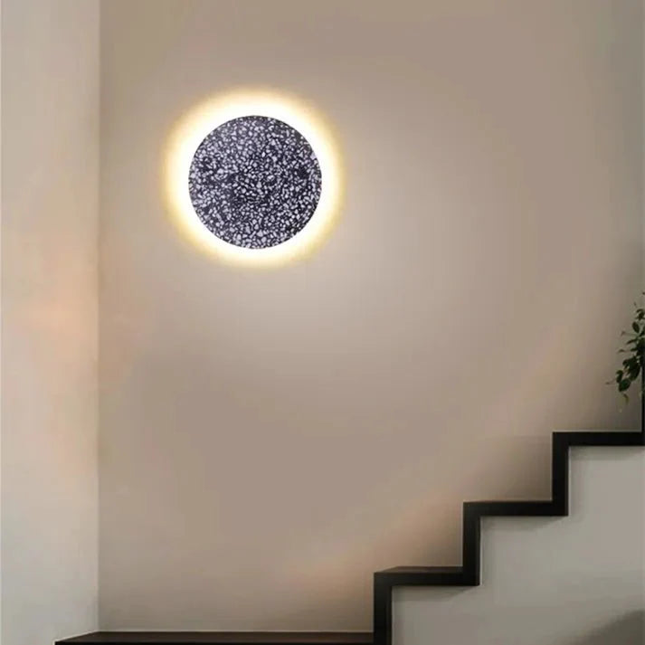 Scandinavian Simple Aisle Stair Lamp Terrazzo Wall Lamp