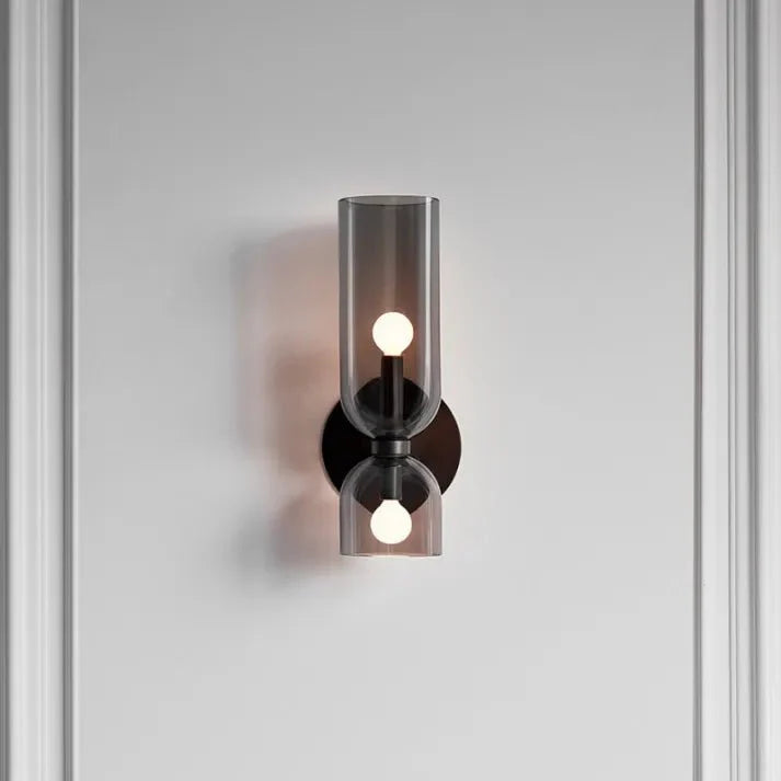 Double head glass wall lamp LED Sconce