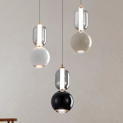 Nordic Creative iron glass pendant lamp