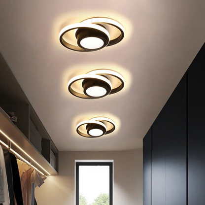 Minimalistische Dubbele Ring LED Plafondlamp