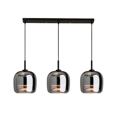 Scandinavian black glass pendant lamp