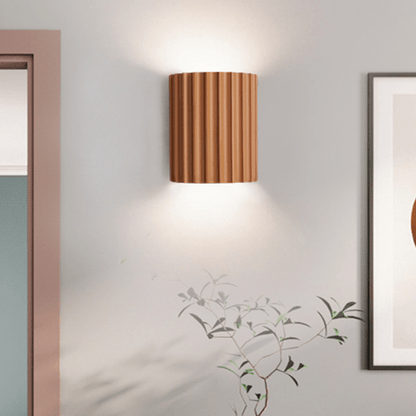 Modern semi-circular resin wall lamp for the living room