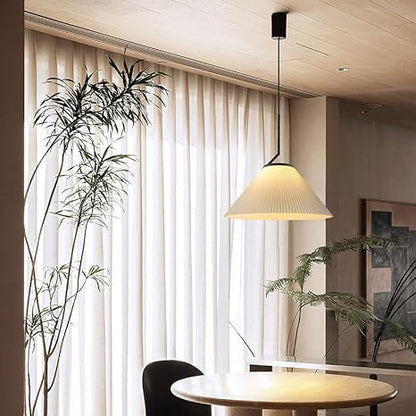 Noridic pleated cream pendant lamp