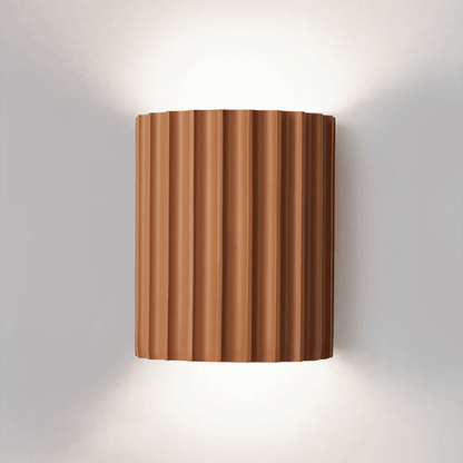 Modern semi-circular resin wall lamp for the living room