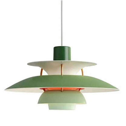 Morandi Modern LED pendant lamp with shade