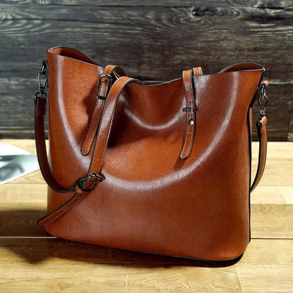 NICOLE™ | VINTAGE LEATHER SHOULDER BAG