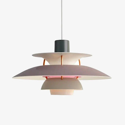 Morandi Modern LED pendant lamp with shade