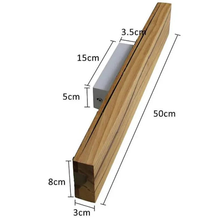 Modern Wooden Crack Wall Fixture Home Decor Wall Lamp