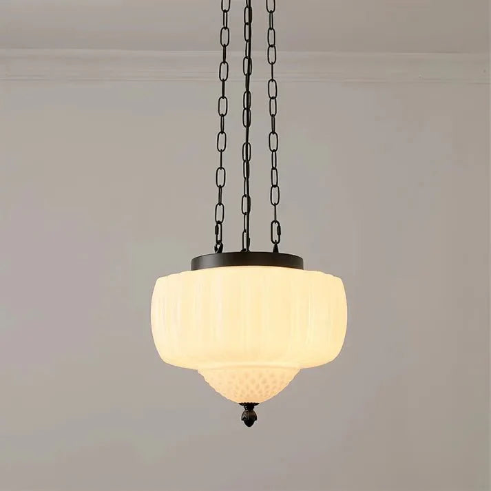 Modern white minimalist pendant lamp